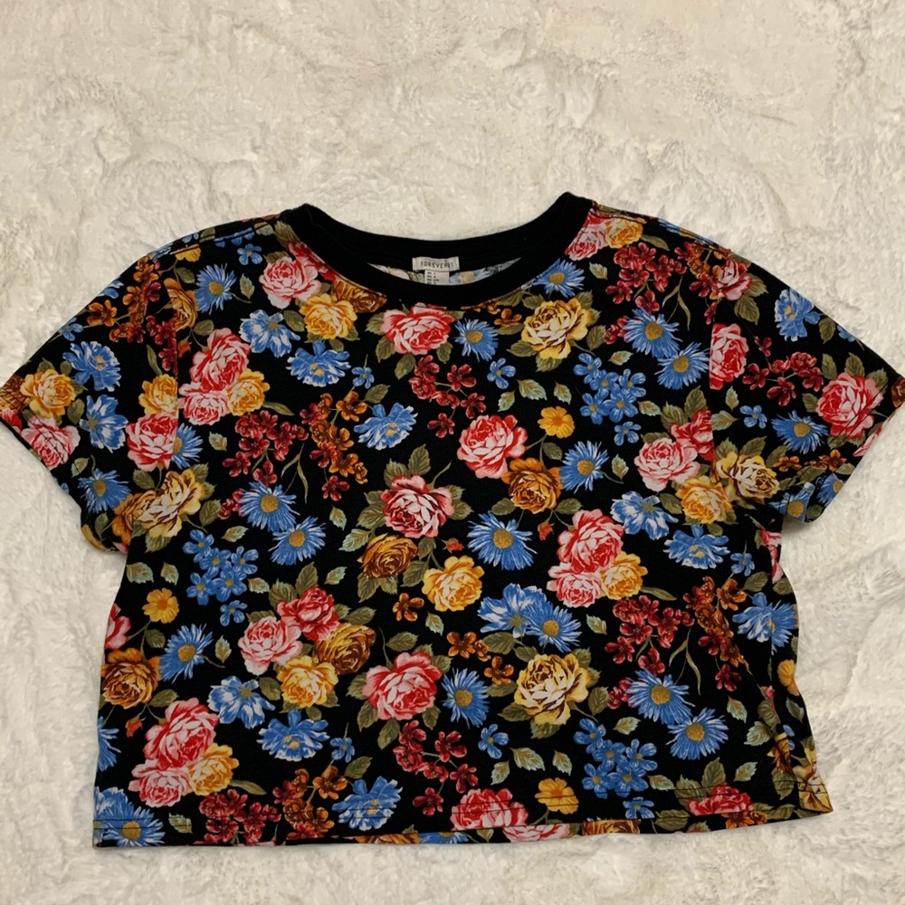 Forever 21 Floral Crop Top